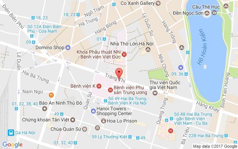 map benh vien phu san trung uong 1