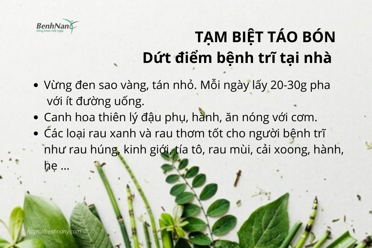 Chữa bệnh trĩ tại nhà: Ăn uống, sinh hoạt như thế nào? 4 Bi tri nen an gi