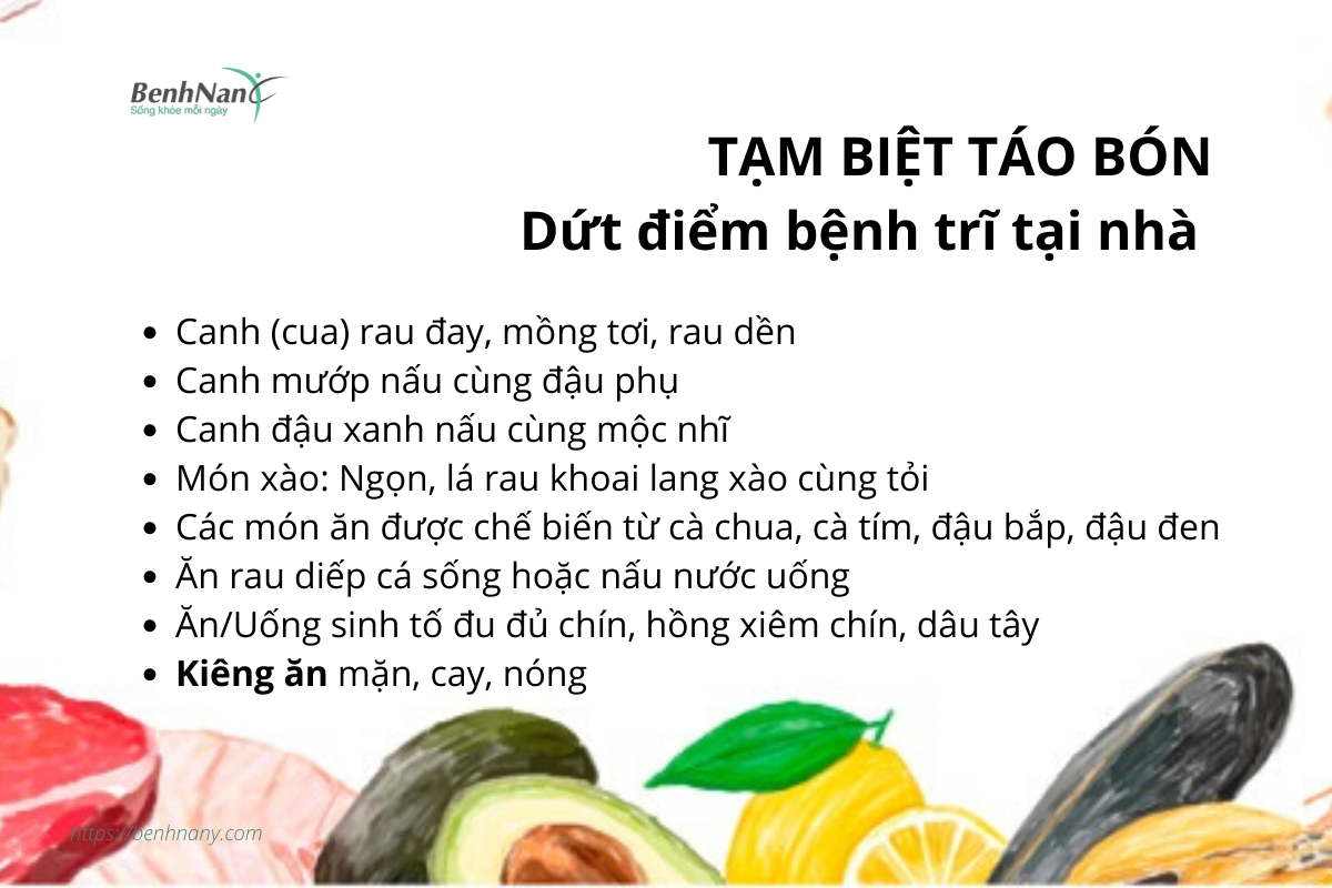Chữa bệnh trĩ tại nhà: Ăn uống, sinh hoạt như thế nào? 2 Chua benh tri tai nha 1