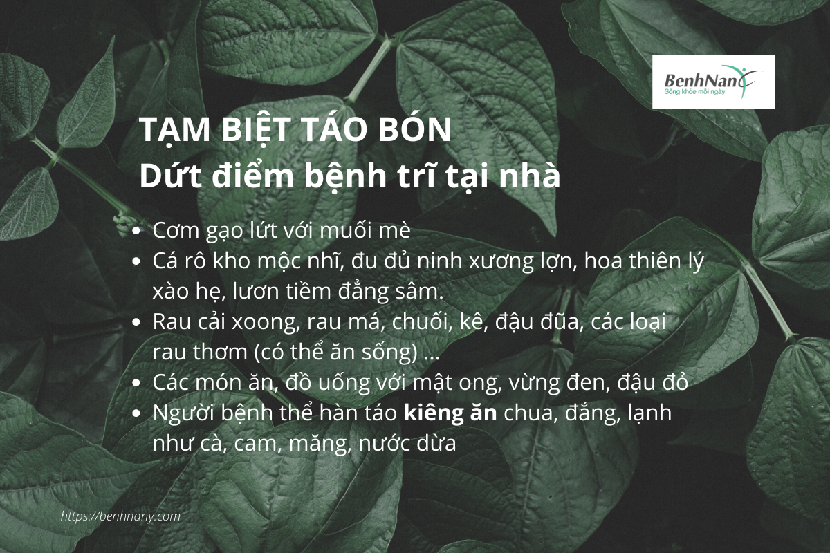 Chữa bệnh trĩ tại nhà: Ăn uống, sinh hoạt như thế nào? 3 Chua tri tai nha